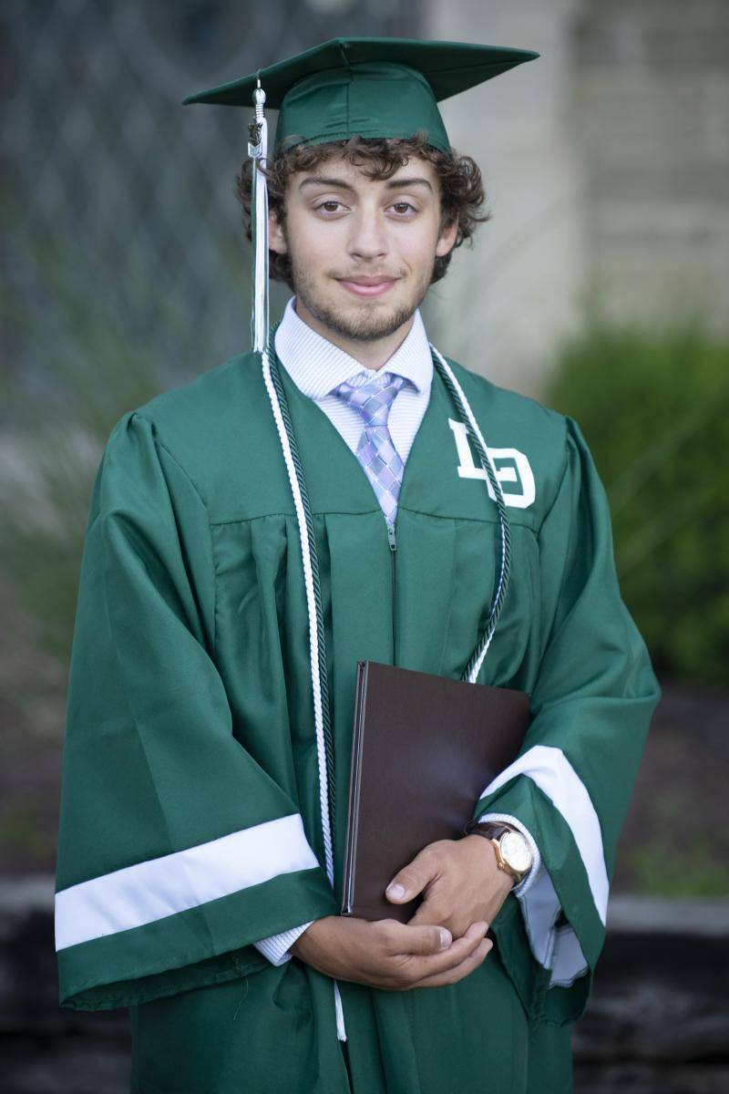 Cap and Gown young man portrait
