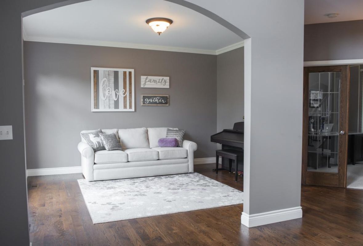 guestroom section in grey