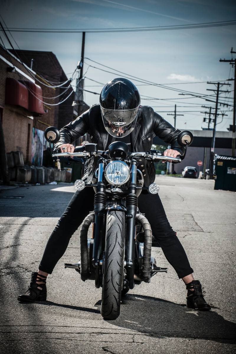 biker portrait session