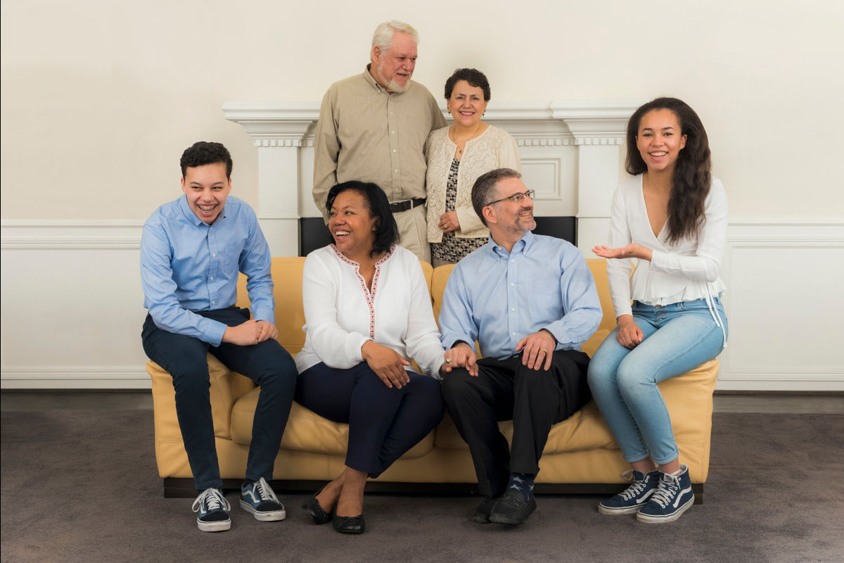 Portrait of happy family
